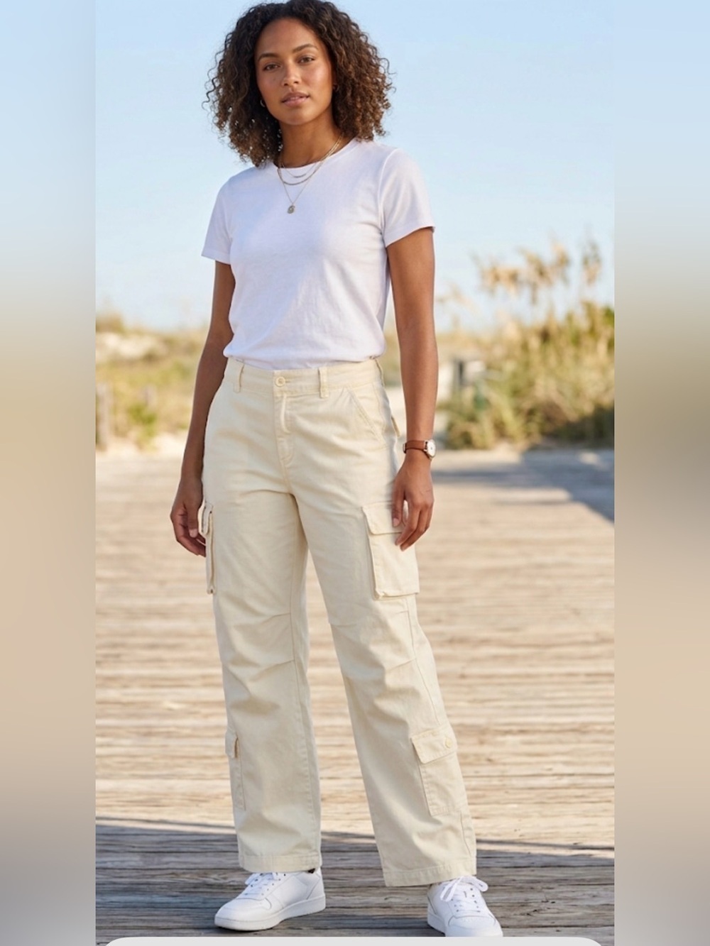wild fable Cream Cargo Pants
